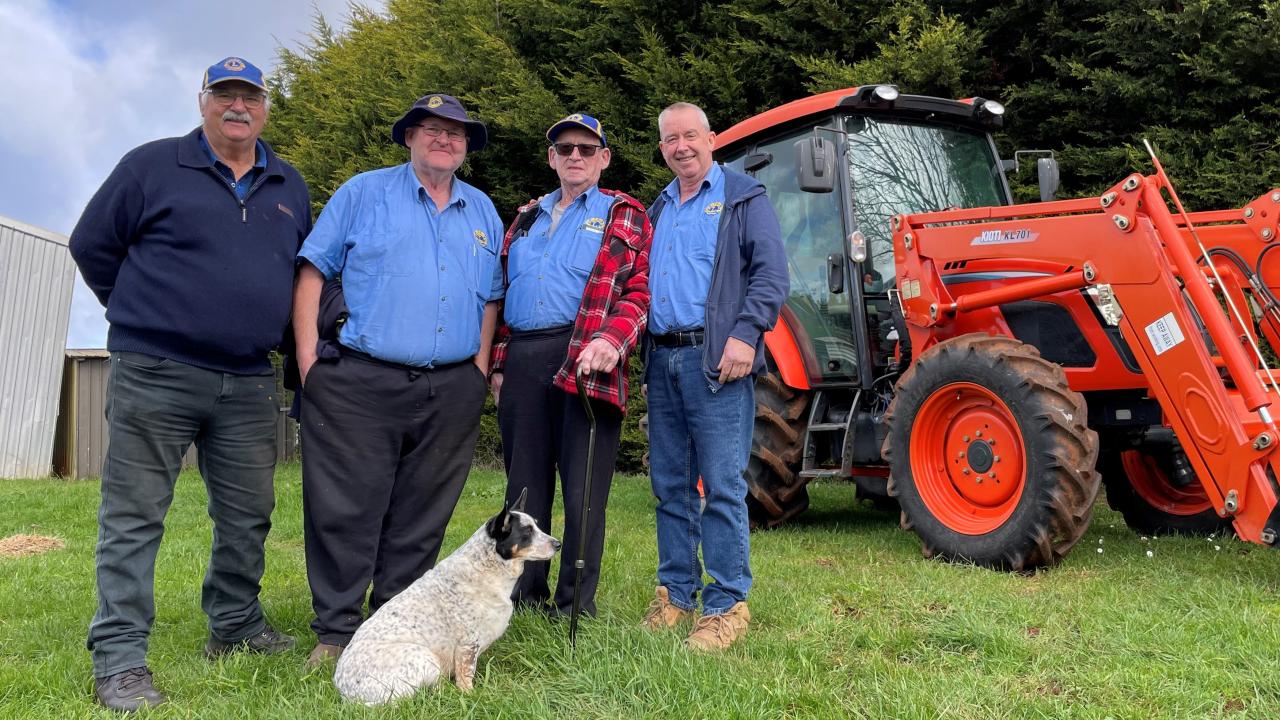 Lions Club of Ulverstone member Butch Hamilton, president Gus Gleeson, membership director Peter Kurrle and vice president Bill Mann Lions Club of Ulverstone member Butch Hamilton, president Gus Gleeson, membership director Peter Kurrle and vice president Bill Mann
