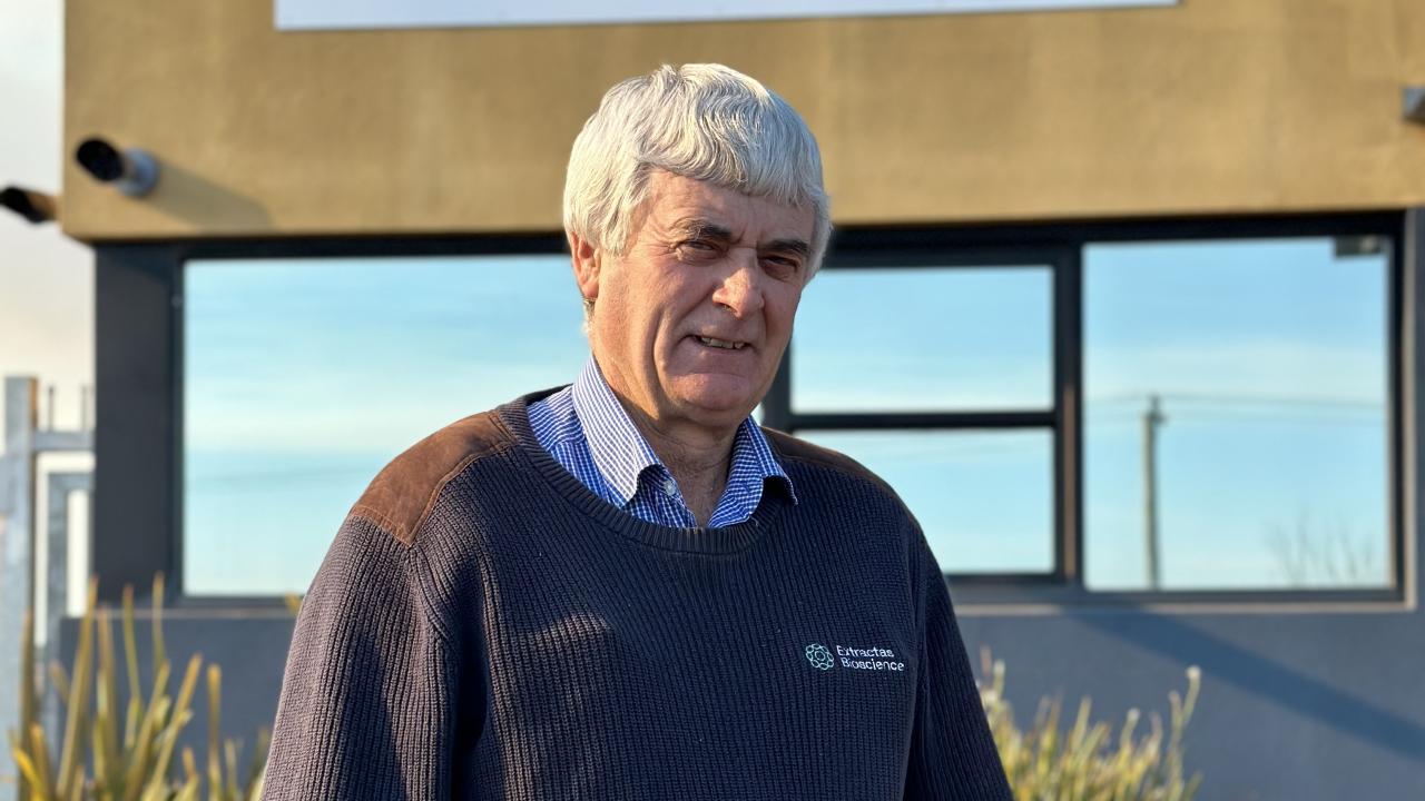 Extractas Bioscience field operations manager Noel Beven Extractas Bioscience field operations manager Noel Beven