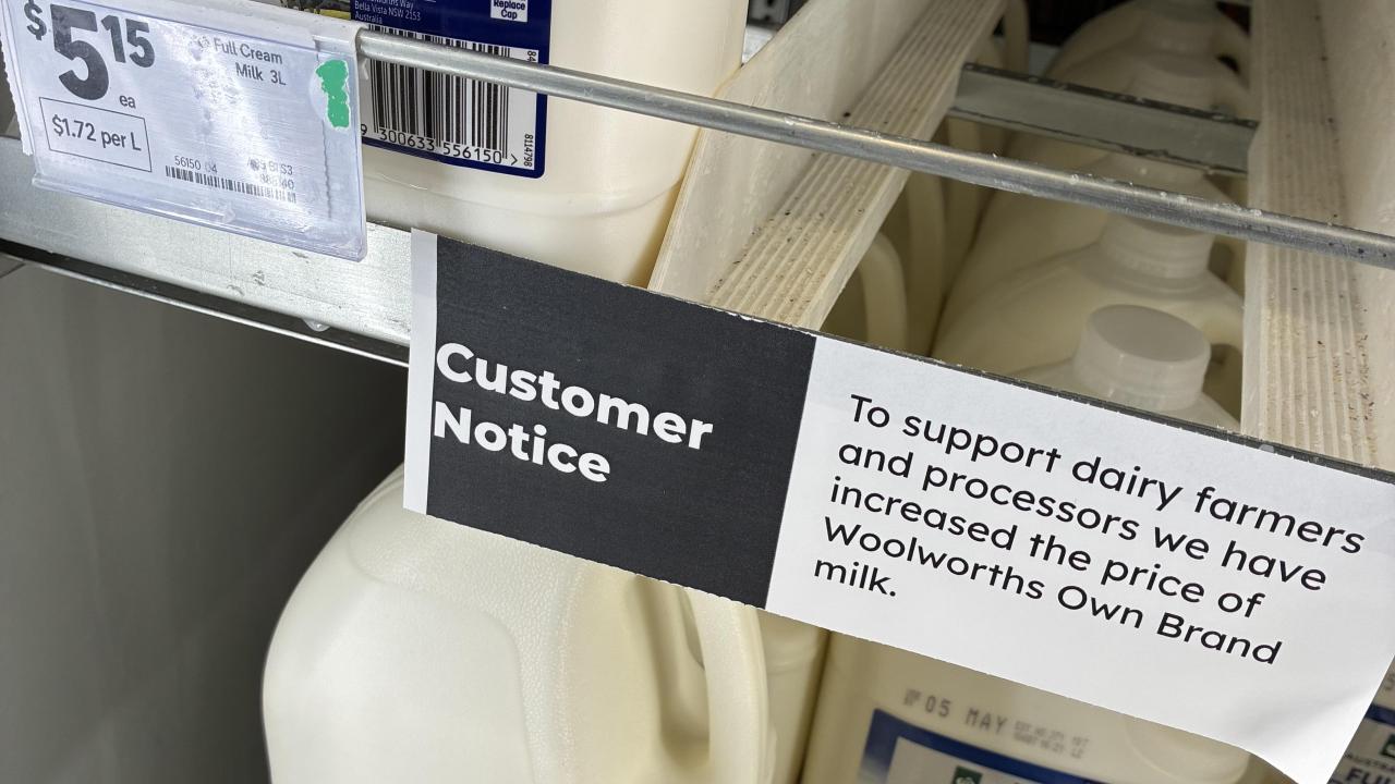 Message in Woolworths