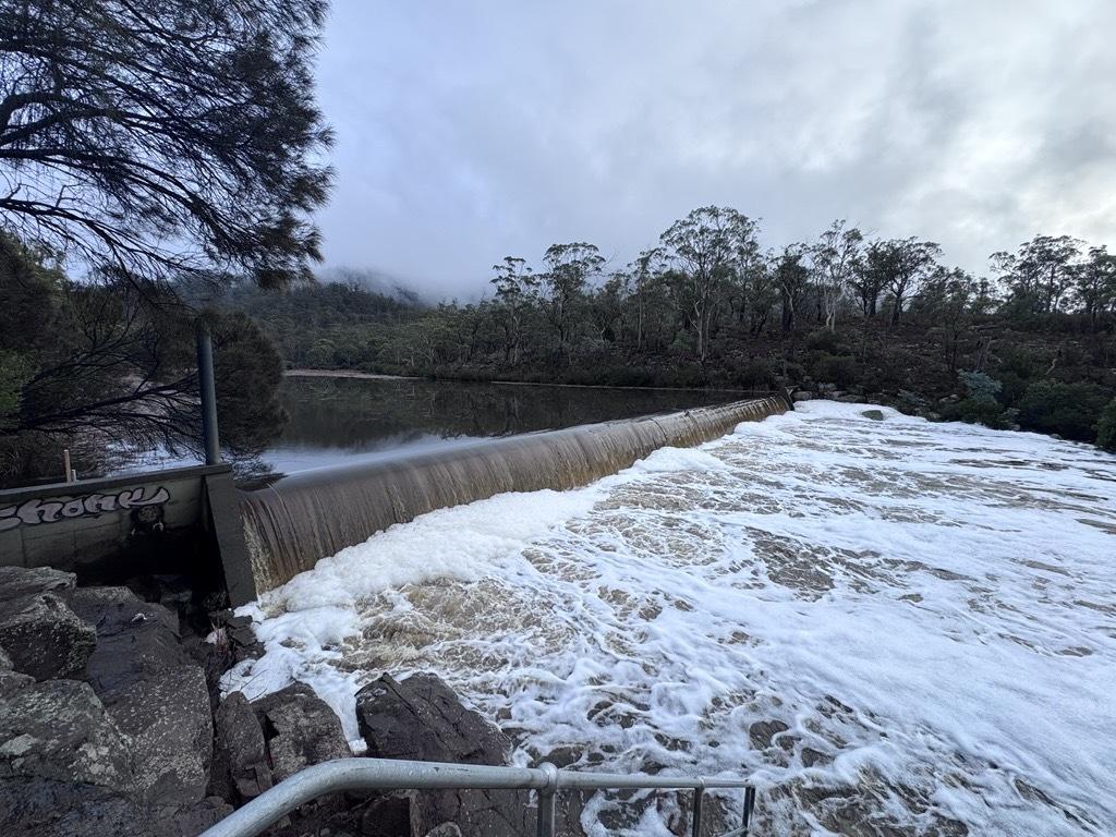 Upper Prosser Dam after recent rain