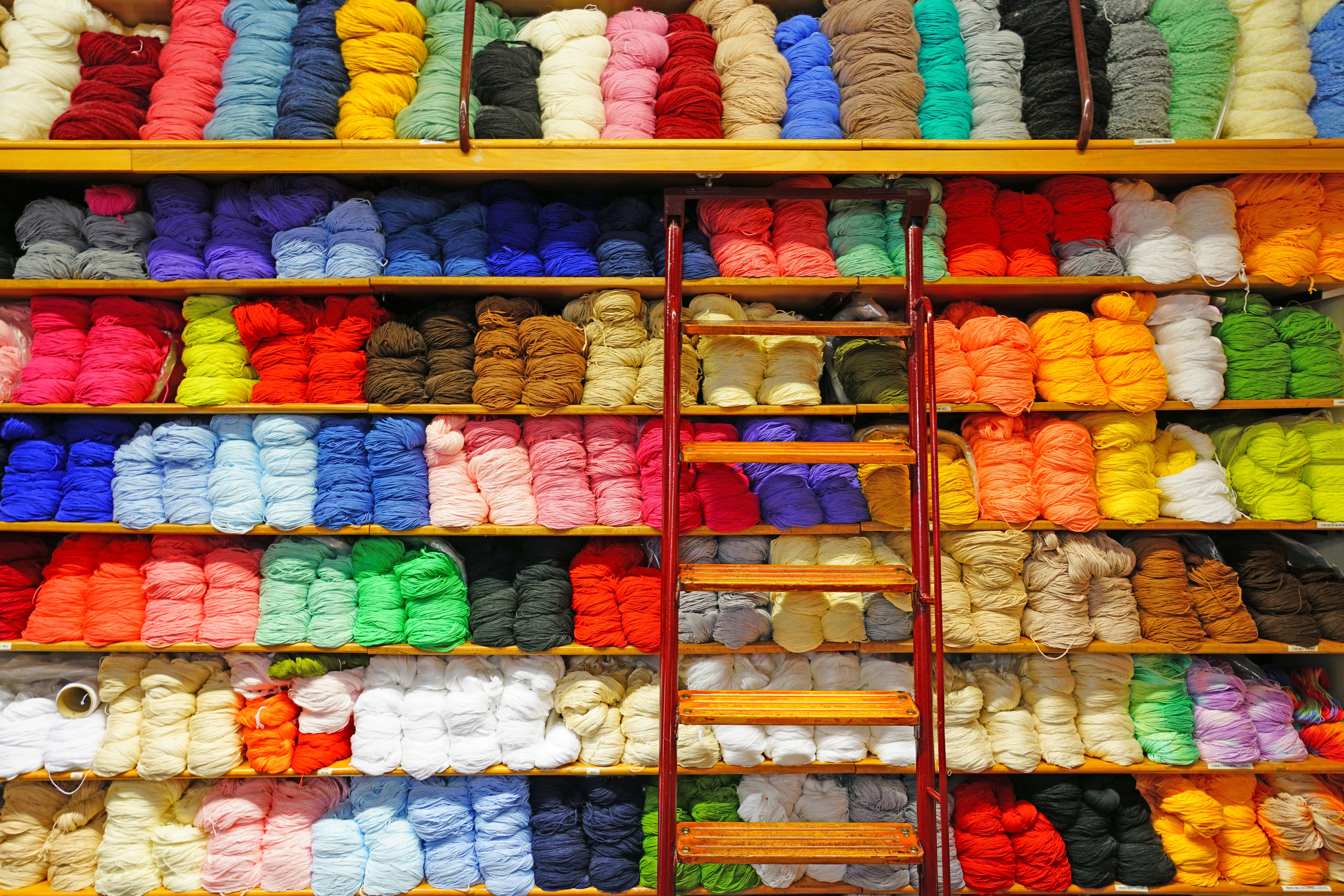 Colourful wools