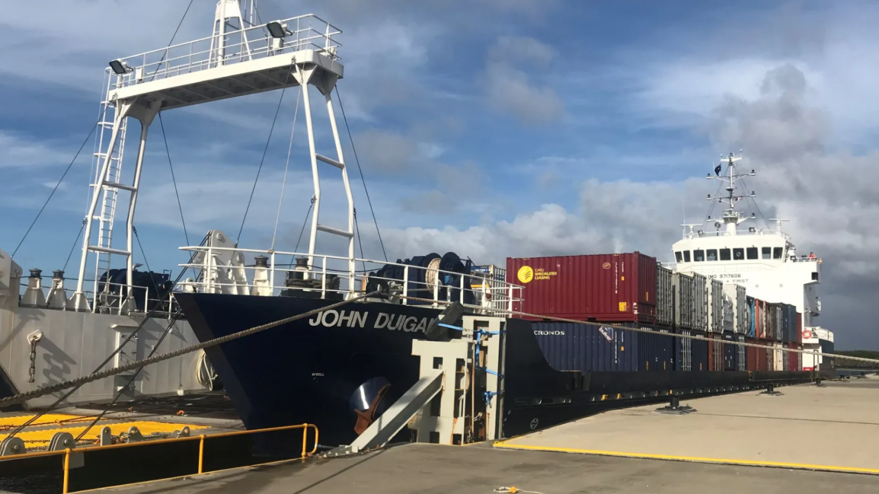John Duigan at King Island's Grassy Port John Duigan at Grassy Port