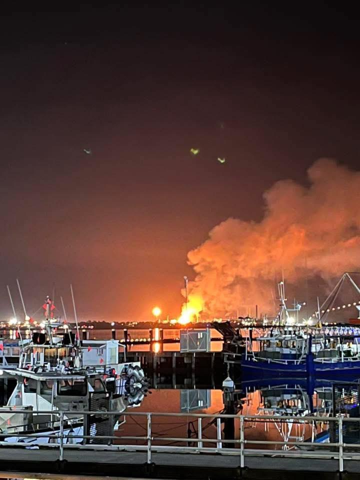 Refinery fire