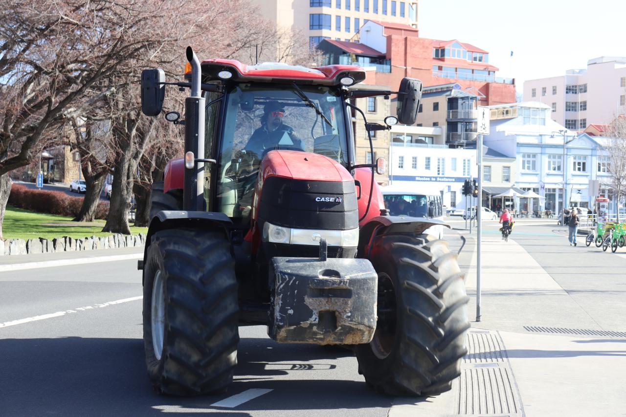 tractor at the rally