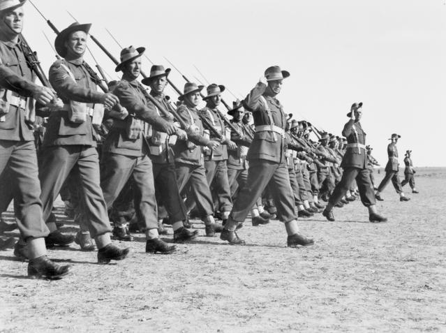 Australian 9th division in Gaza, 1944. Photo Australian War Memorial