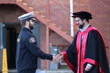 Jack Weeding receives the UTAS Vulnerability Advocacy Award