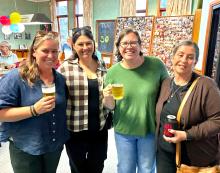 Rebecca Lovell, Bonnie Williams, Lucy Powell and Carolyn Little