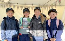 Isla Smith, 8, Nina Carey, 9, Izzy Flynn, 8, and Zoe Viney