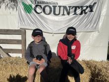 Jackson, 8, and Charlotte Tucker, 11, from Smithton