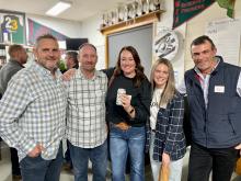 Ian Townshend of Incitec Pivot, Justin Shephard from Shephard Holdings, Rosie Rayner from Paul Rayner Transport, Karen Lowe from Incitec Pivot and Stuart Applebee from Esandsea.