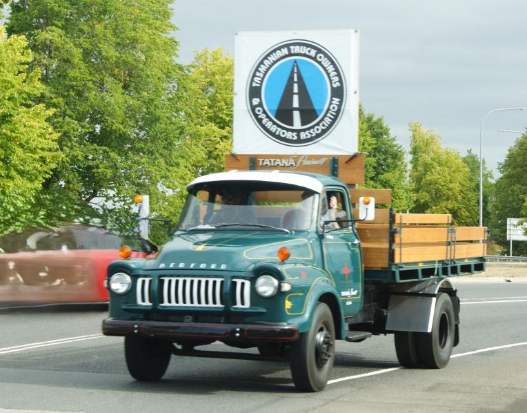 The lead truck in the truck run