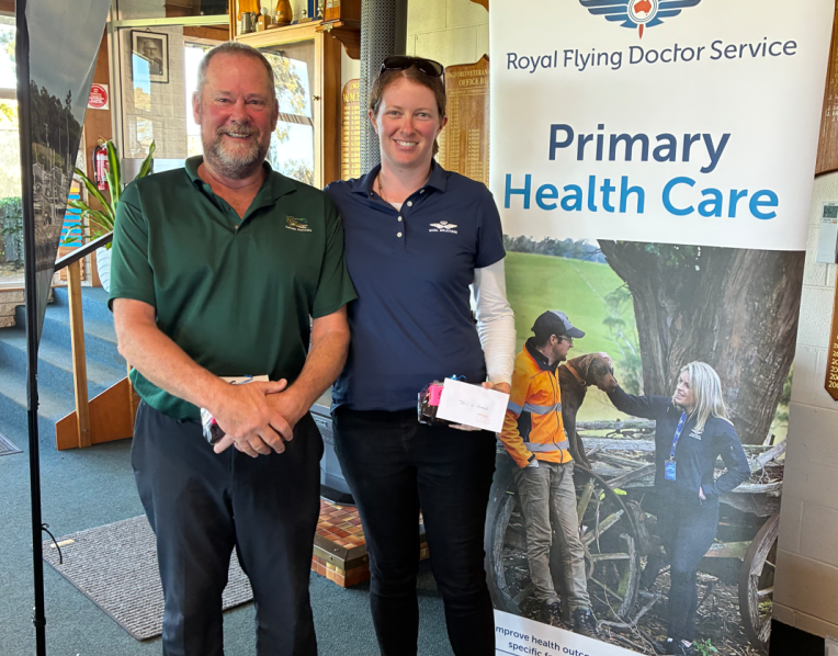 Division 1 putting winners Menno Van Der Mollen and his daughter Laura from Mowbray Golf Club.