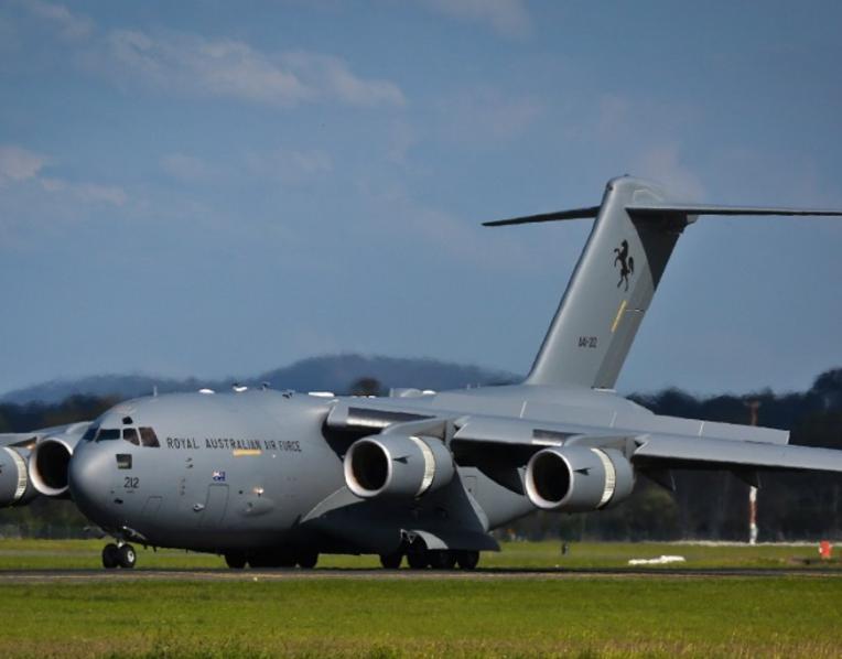 A Royal Australian Air Force C-17A Globemaster III 