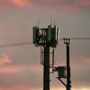 A mobile phone tower