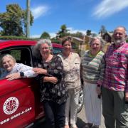 Chrissie Edwards of Longford in the new Care-a-Car with co-ordinator Gail McBain, president Christine Barlow, treasurer Pat Nyman and driver and vice president David Nyman