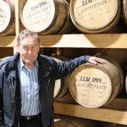 Ross Mace with Lawrenny Estate barrels