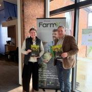 Jasmine Chapple, policy and project officer at TasFarmers and Gavin Pearce