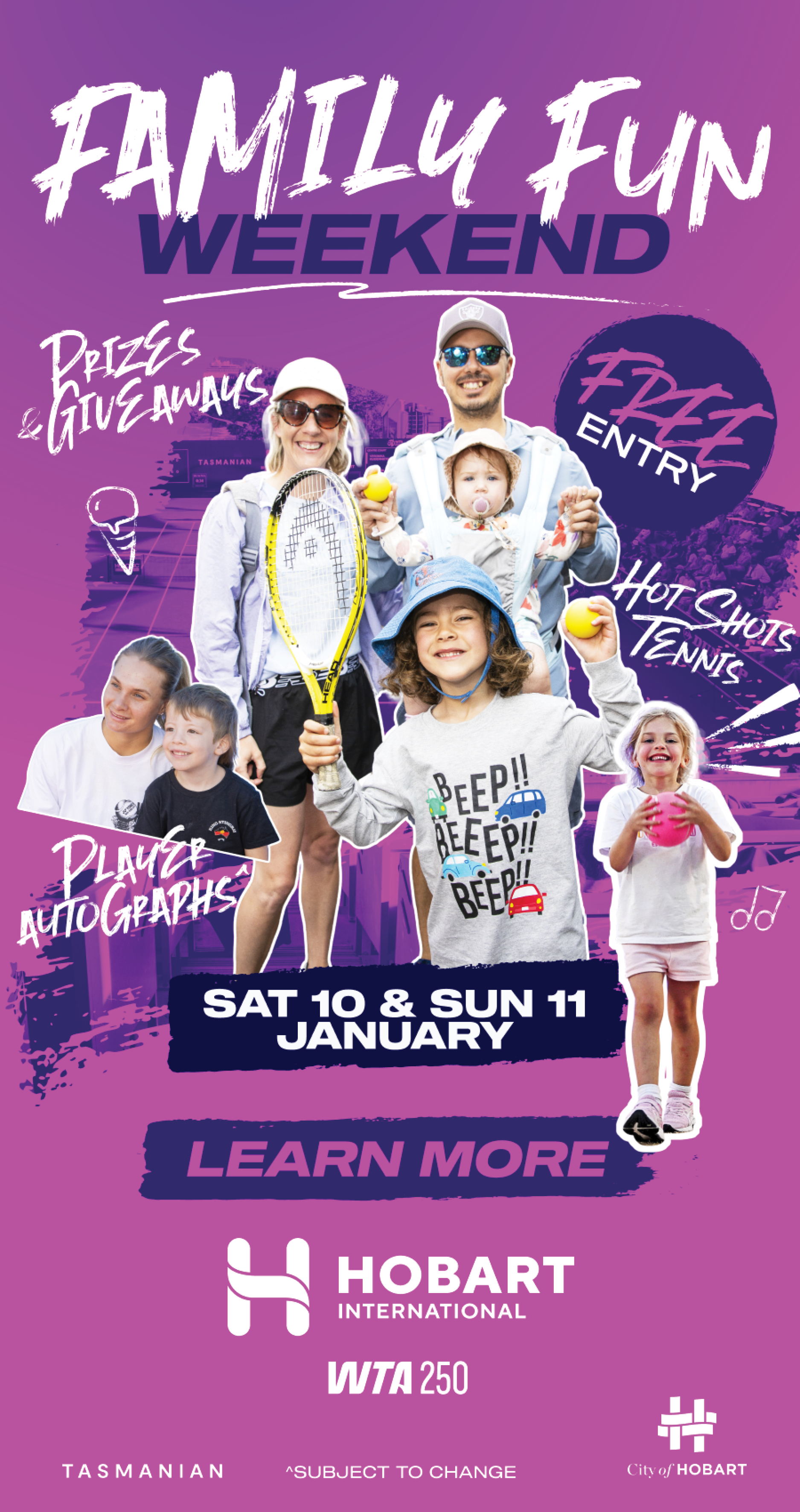 Free Family Fun Weekend Hobart International