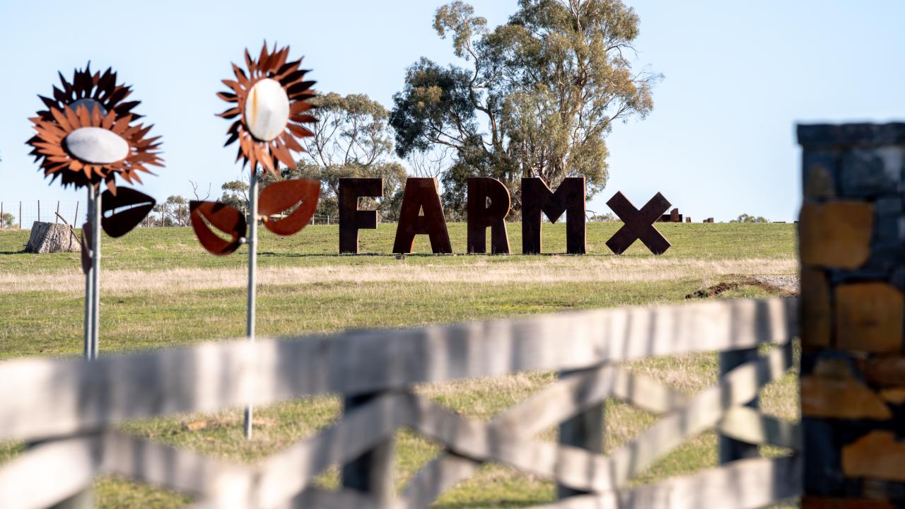 FarmX signage FarmX signage