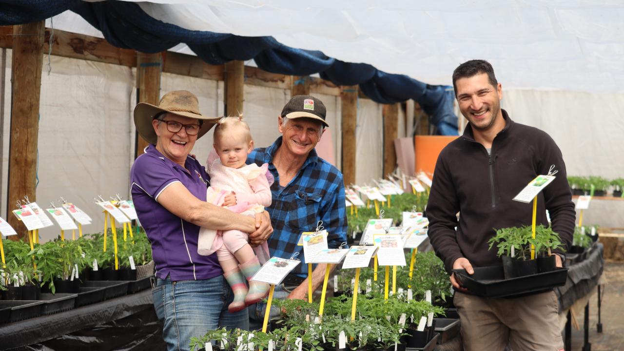 Annette and Nevil Reed with granddaughter Lainey Hall, 2, and new owner Predrag Reznic Annette and Nevil Reed with granddaughter Lainey Hall, 2, and new owner Predrag Reznic
