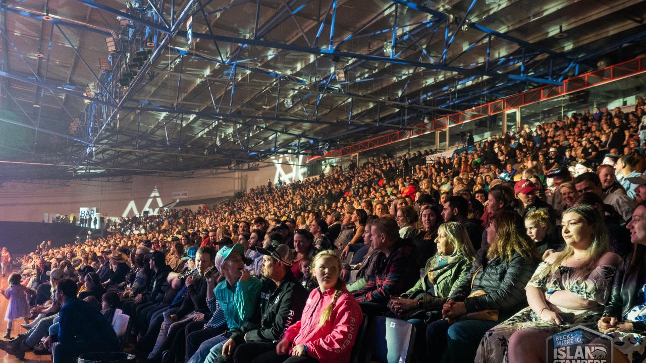 The crowd at the Silverdome for the Island Stampede The crowd at the Silverdome for the Island Stampede