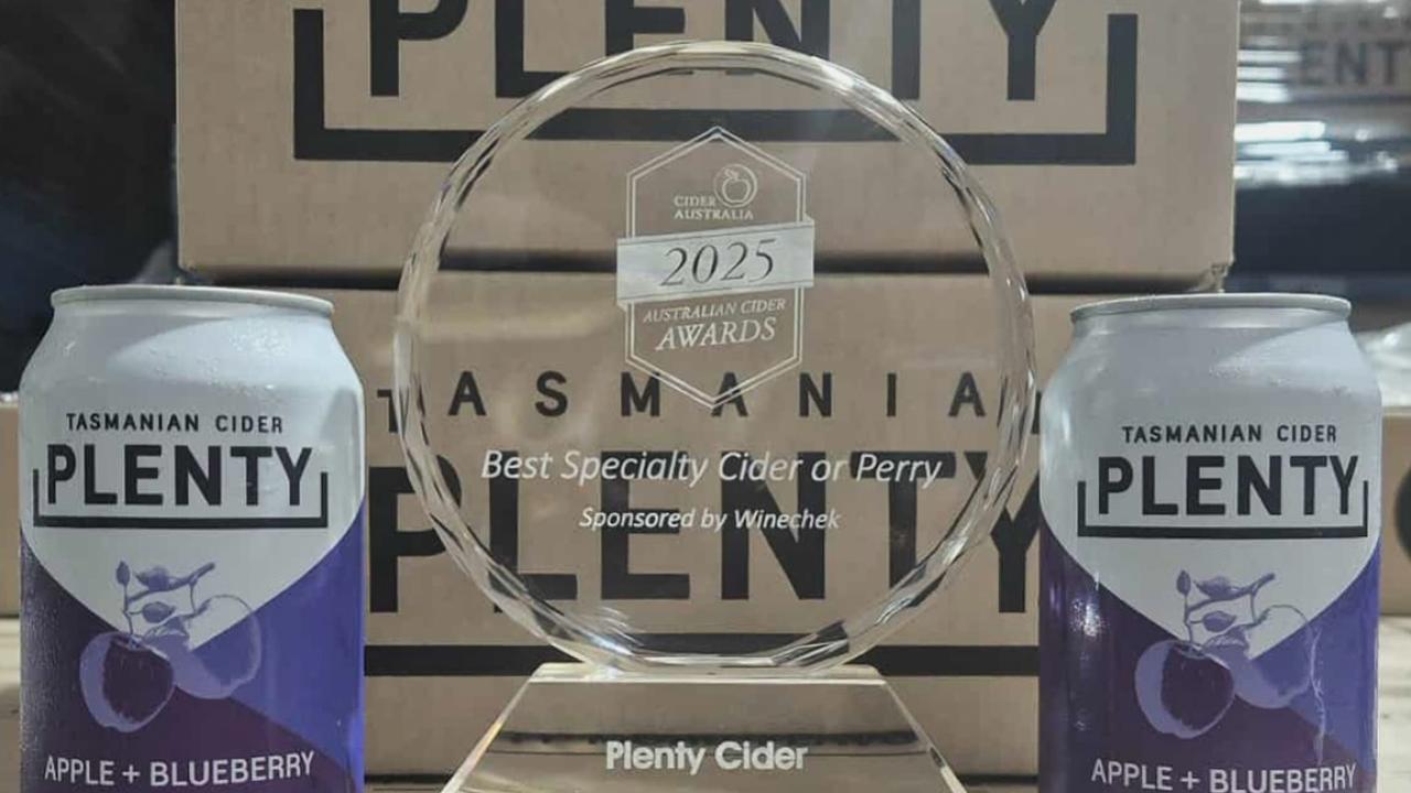 Plenty Cider has taken home multiple trophies in the Australian Cider Awards