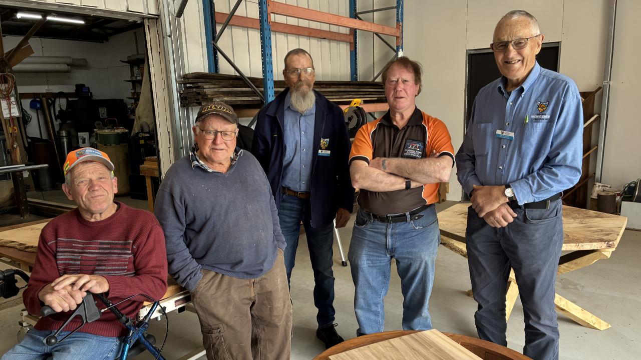 Members of the Ross Men's Shed