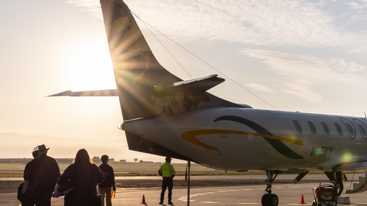 A Sharp Airlines plane