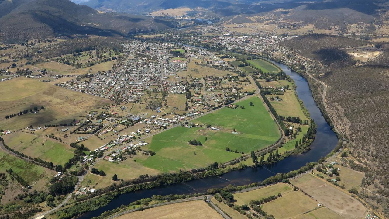 A birds-eye view of New Norfolk