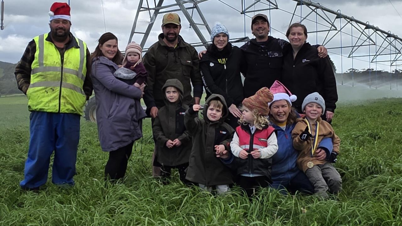 Michael and Cheryl Hughes with their family