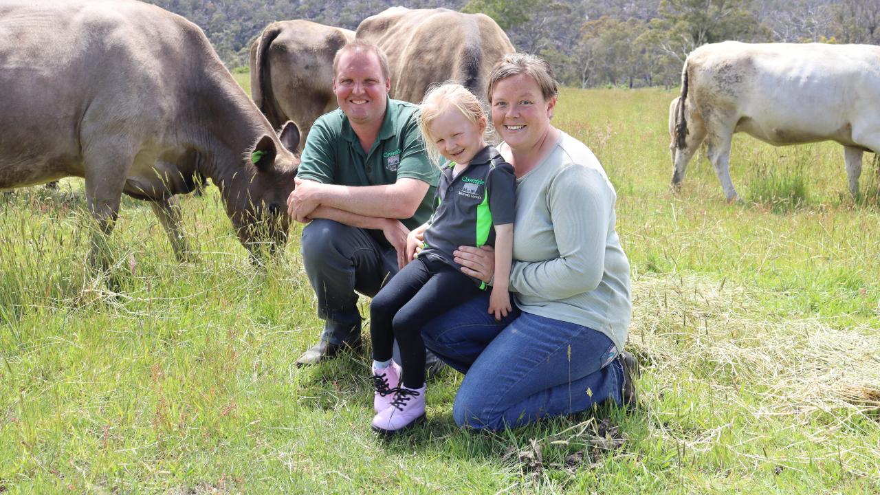 Shaun Lovell and Kaitlyn Wilton with their four-year-old daughter Darci