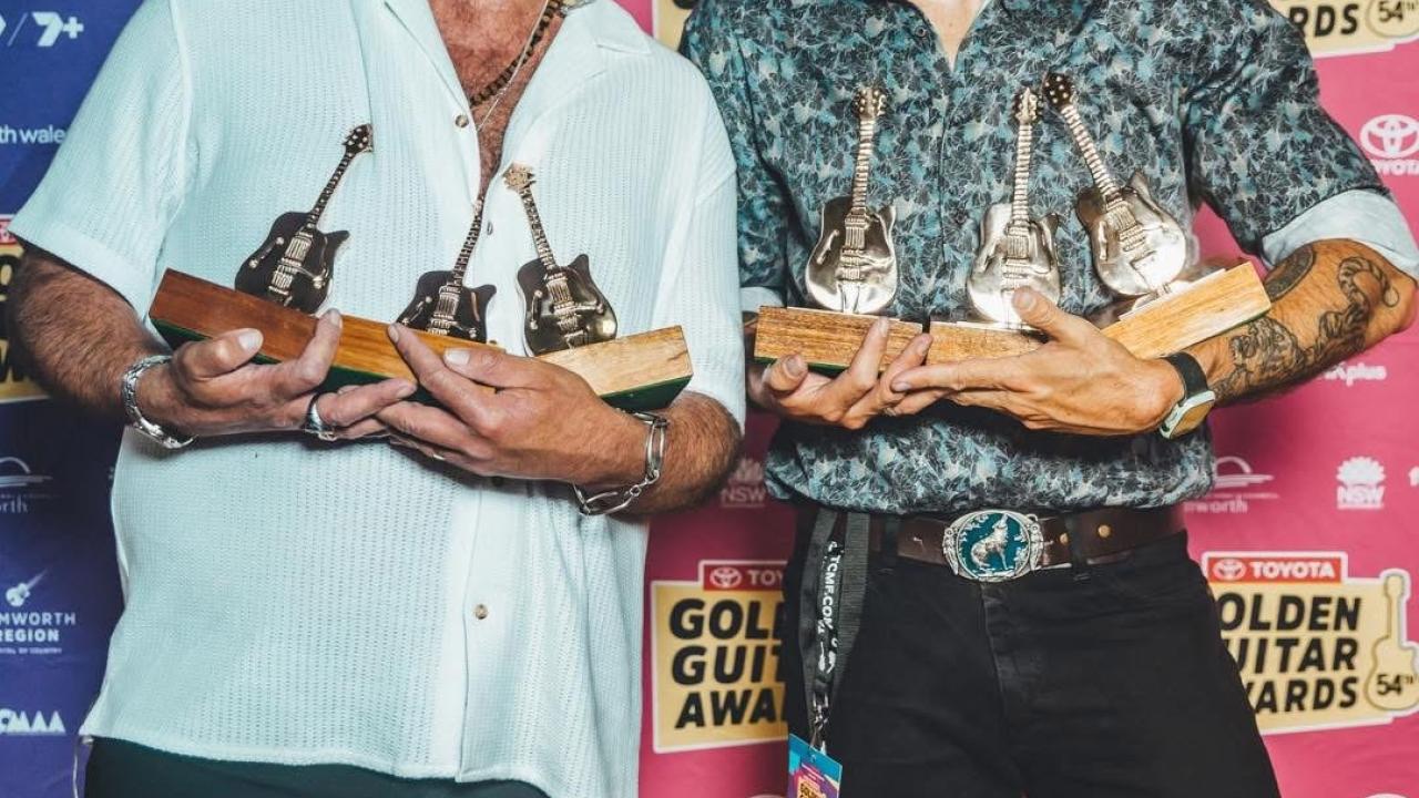 Wolfe Brothers with Golden Guitars