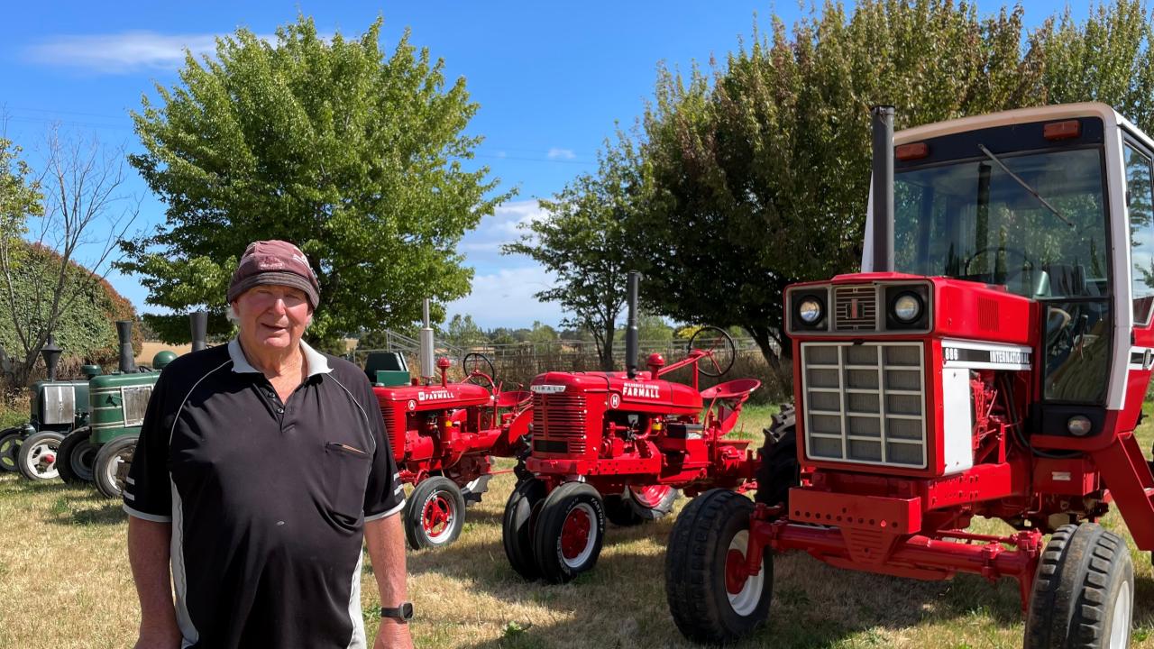 John Lette and his vintage tractors