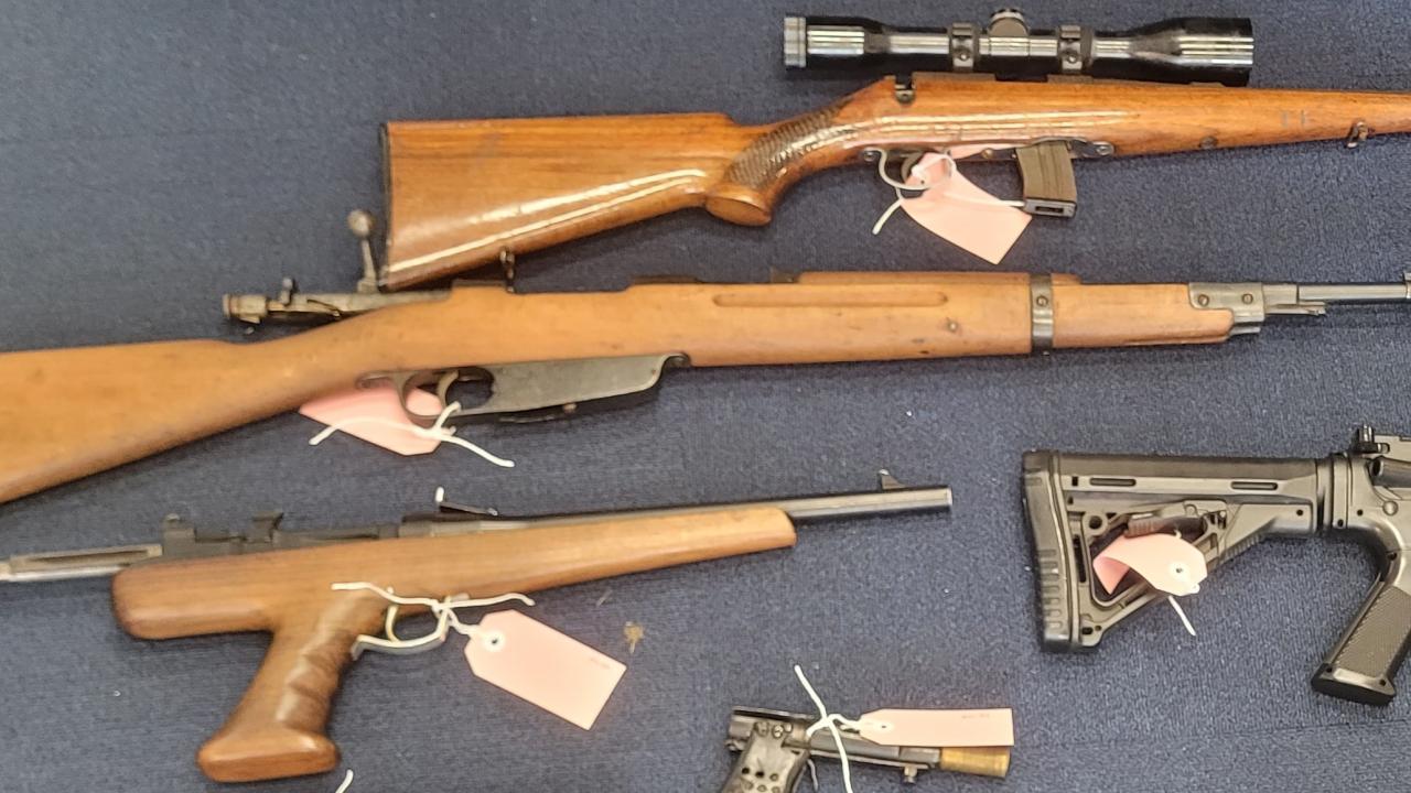 Seized firearms