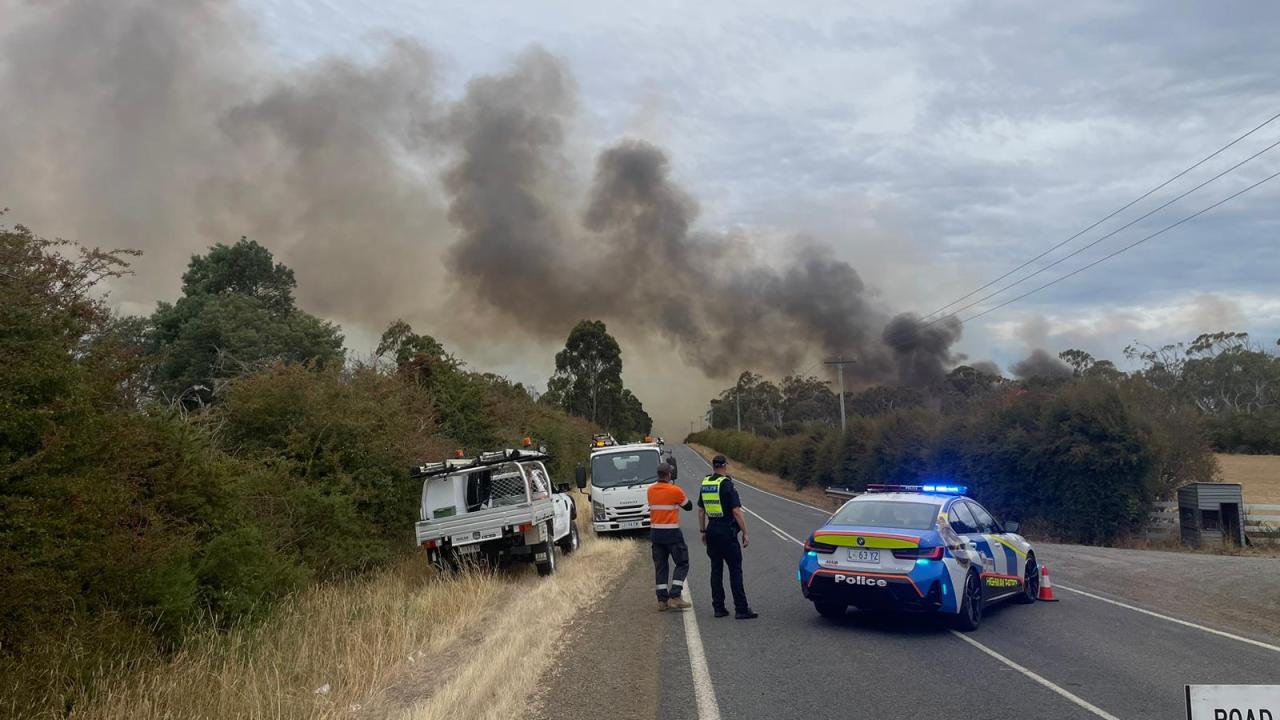 Bushfire at Longford