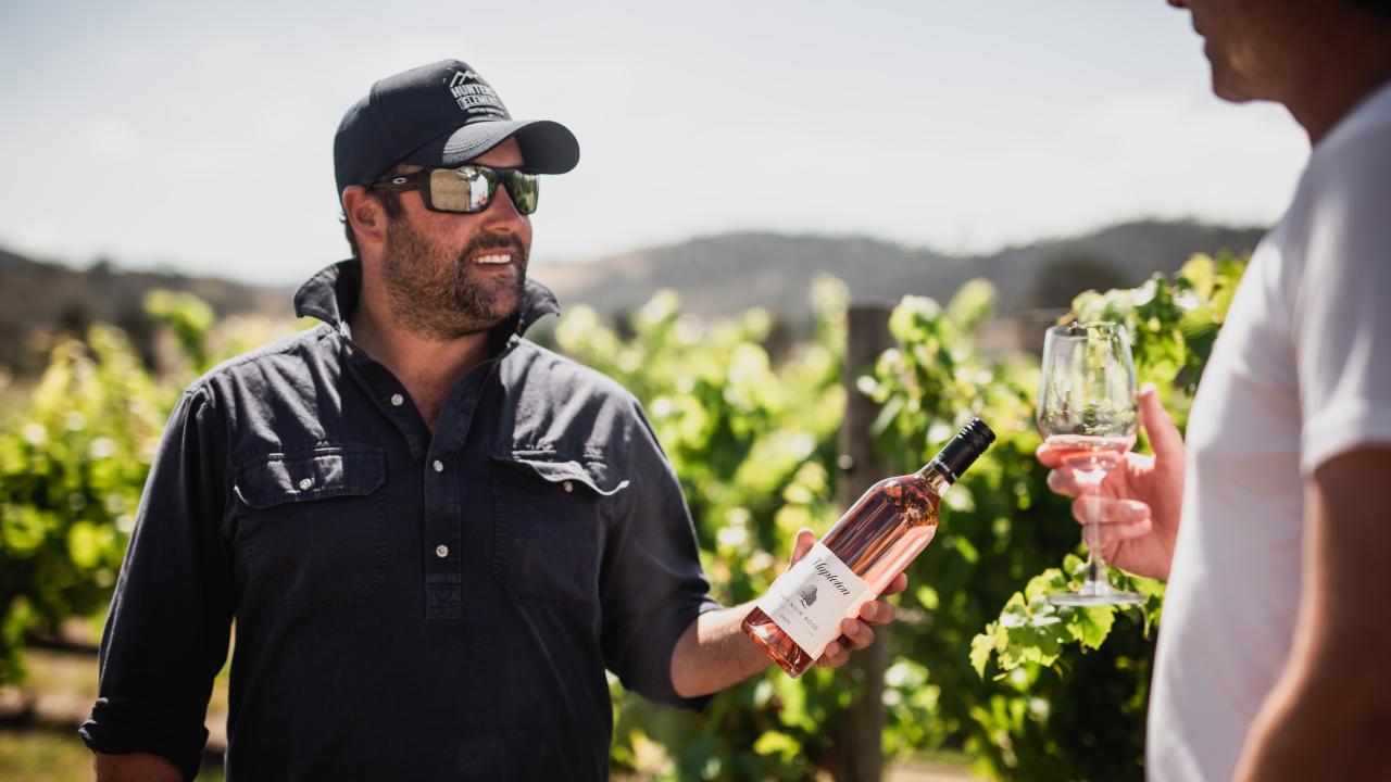 Mapleton vineyard co-owner Paul Laing