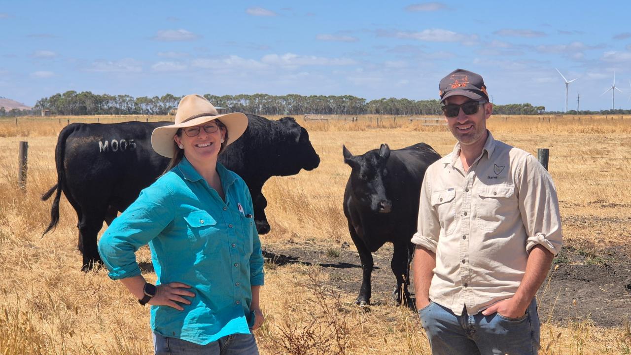 John Barnett and Faerlie Fidge from Weatherly Angus at Beef Week