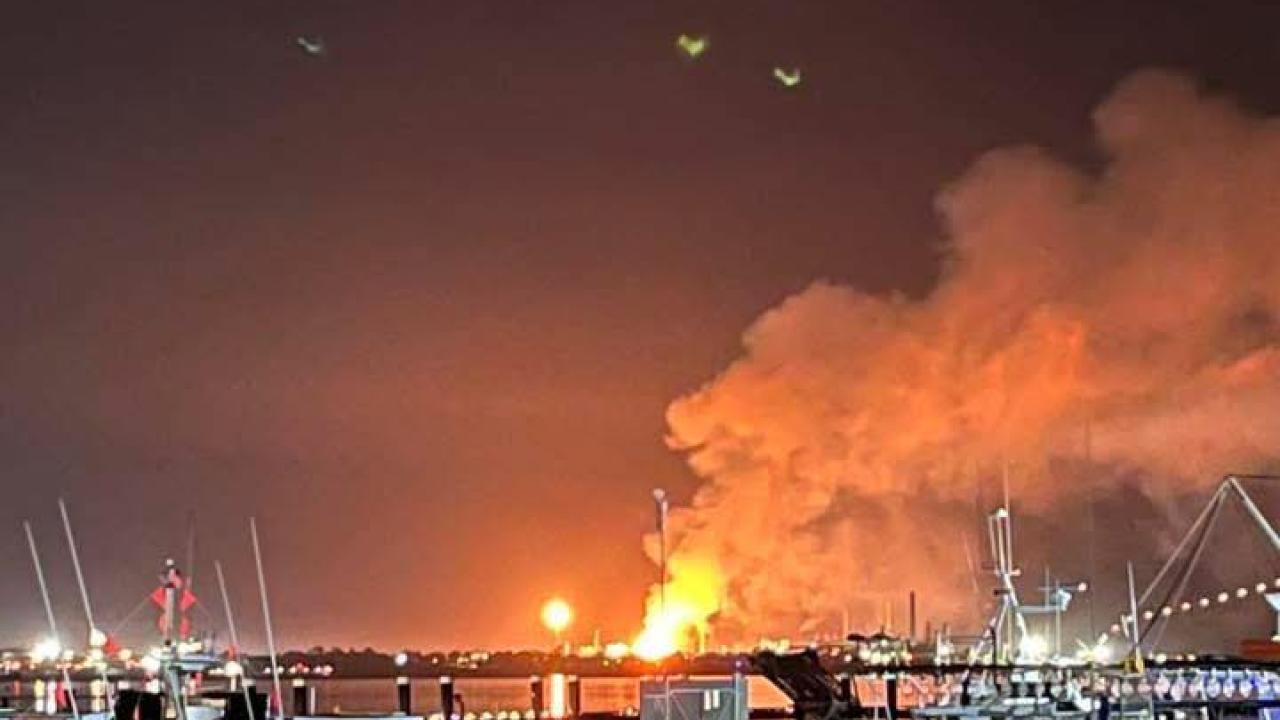 Refinery fire