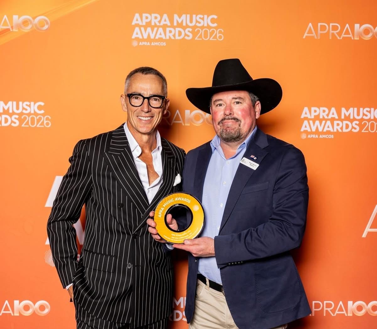 King Island Mayor Marcus Blackie at the APRA Awards