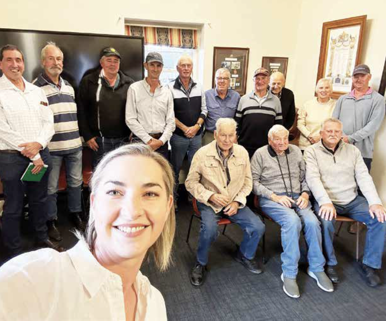 Lee Hanson and farmers