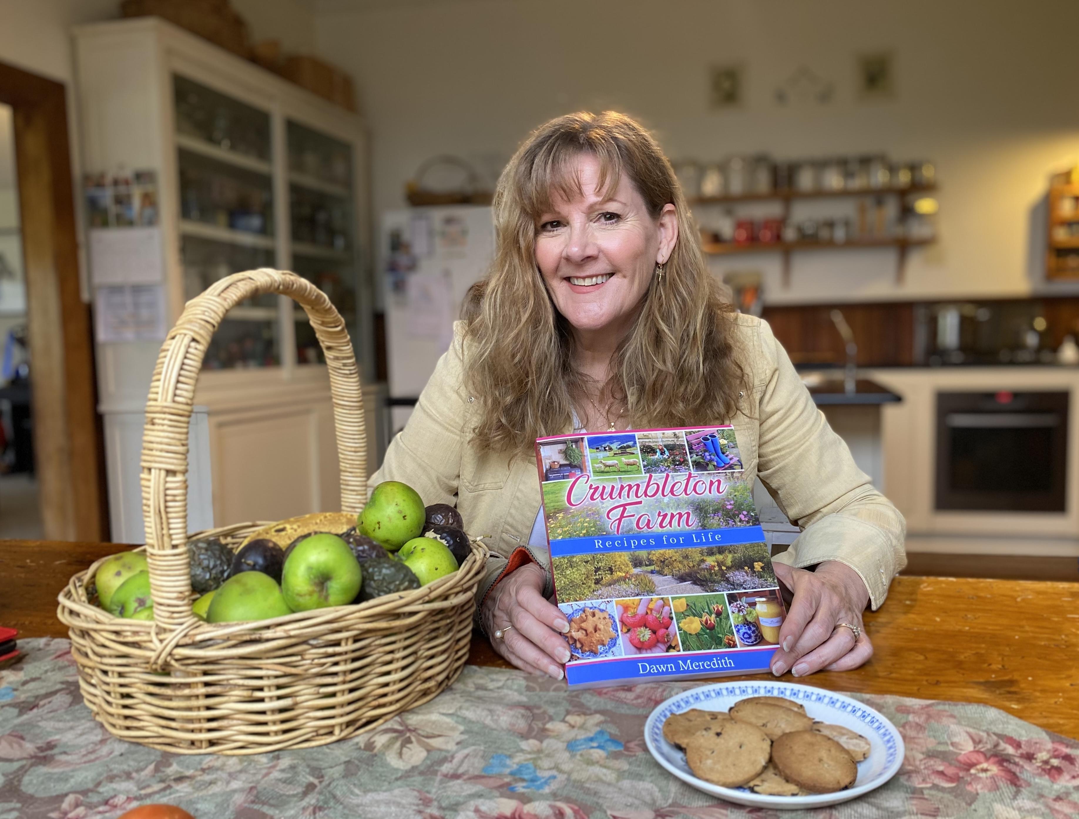 Dawn Meredith with her new cookbook