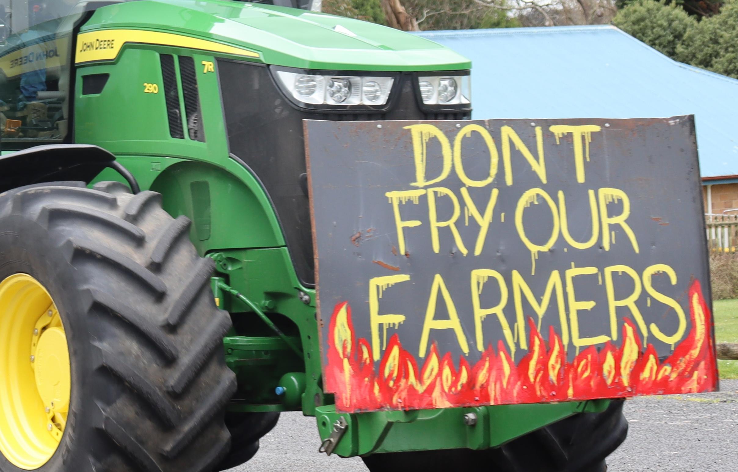 Last year's protest against price cuts for Simplot potato growers