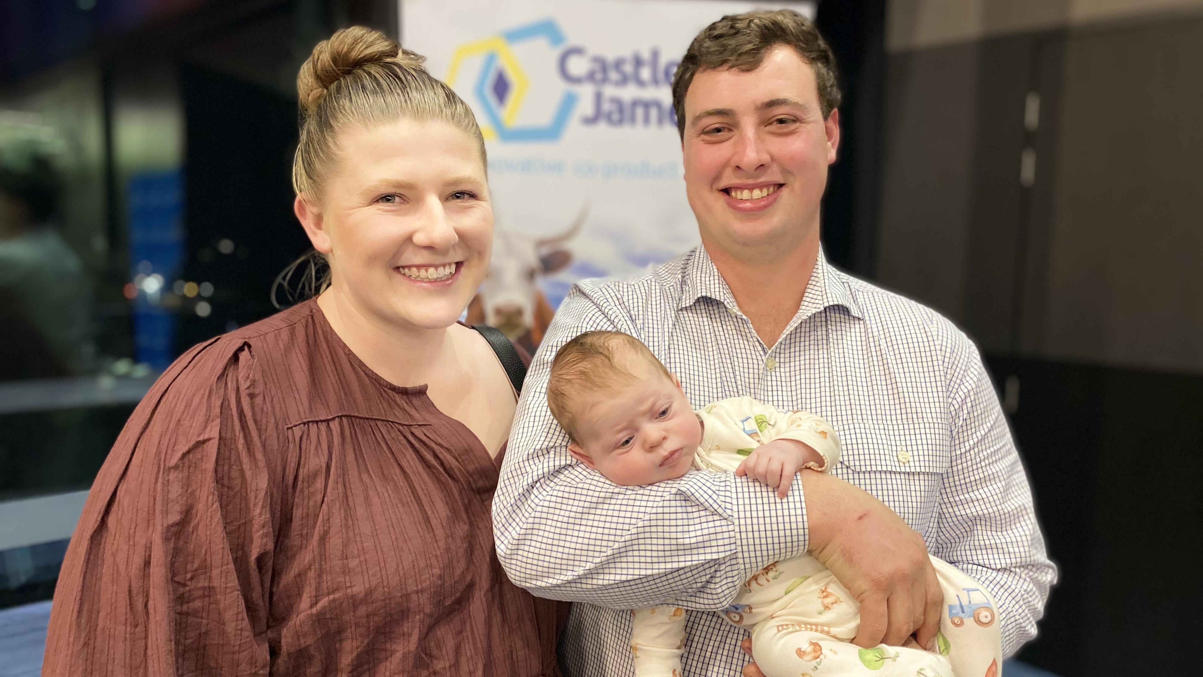 Carla and Will Hurst with little Josie, 7 months, all from Chudleigh.