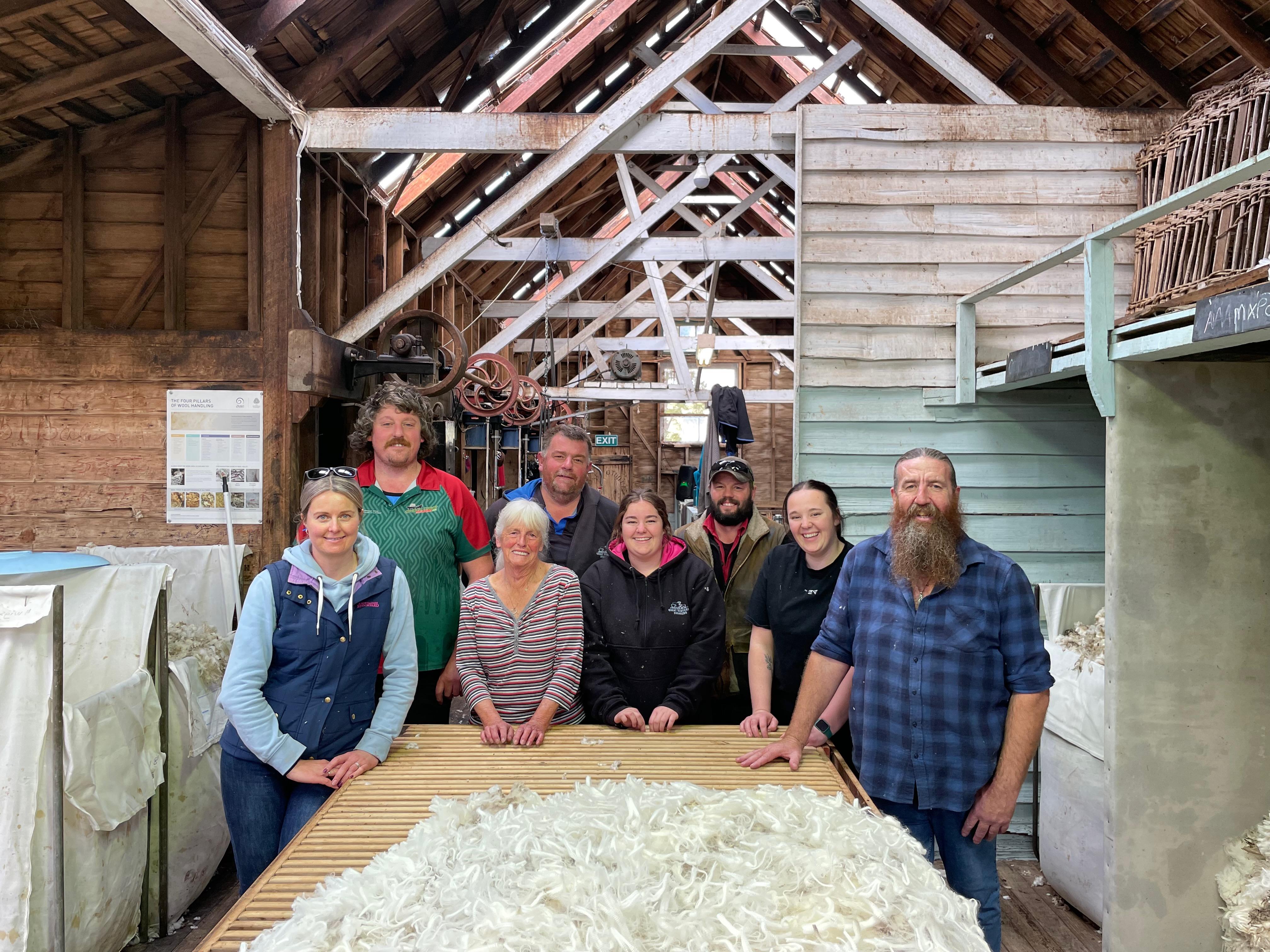Family shearing together at Hunterston