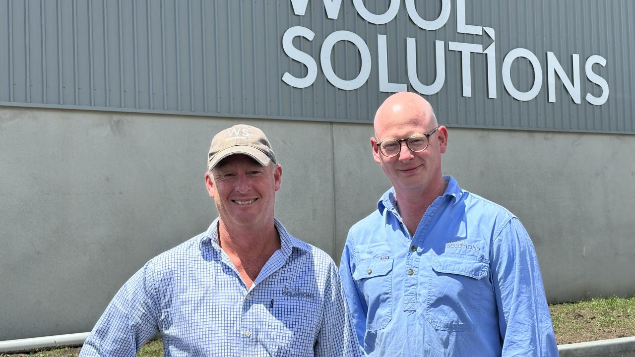 Alistair and Rob Calvert from Wool Solutions at their new purpose built wool store at Western Junction Alistair and Rob Calvert from Wool Solutions at their new purpose built wool store at Western Junction