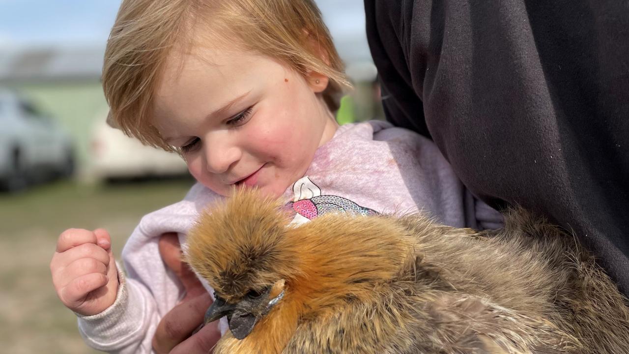Five-year-old Sophie Maloney of Exeter Five-year-old Sophie Maloney of Exeter