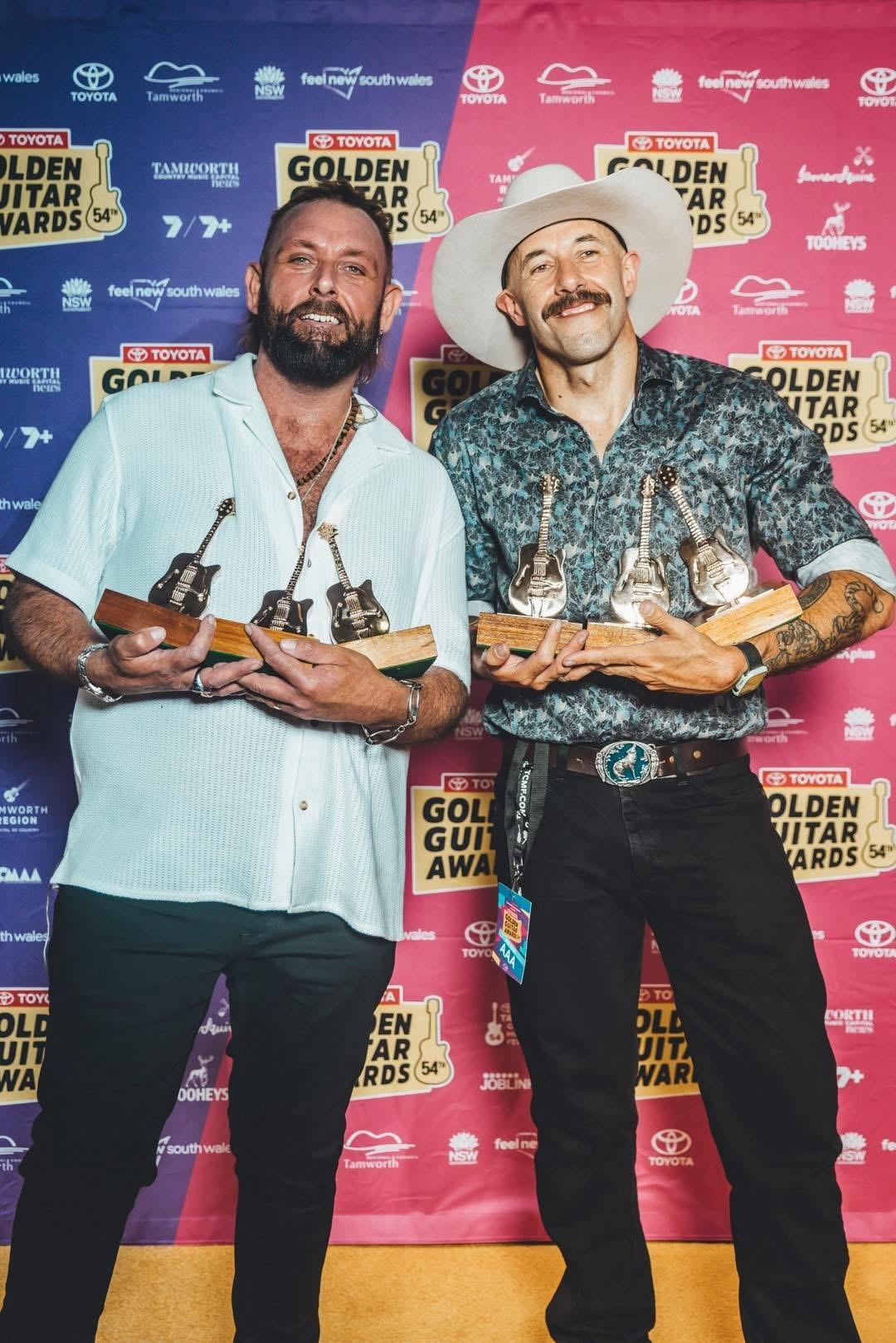 Wolfe Brothers with Golden Guitars