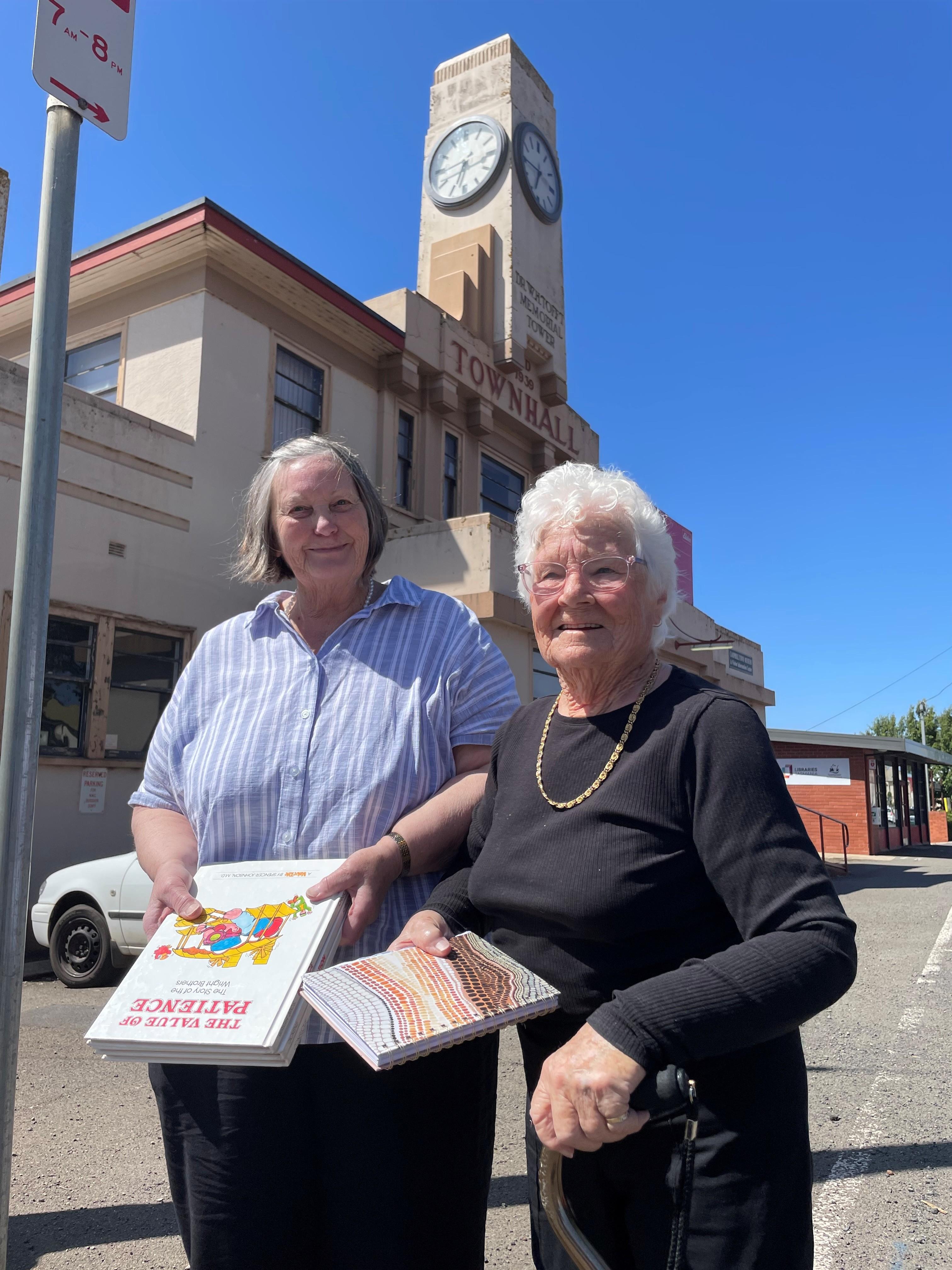 Sally Hills and Barbara  Laycock have worked  long and hard to make the  Campbell Town market a  success.