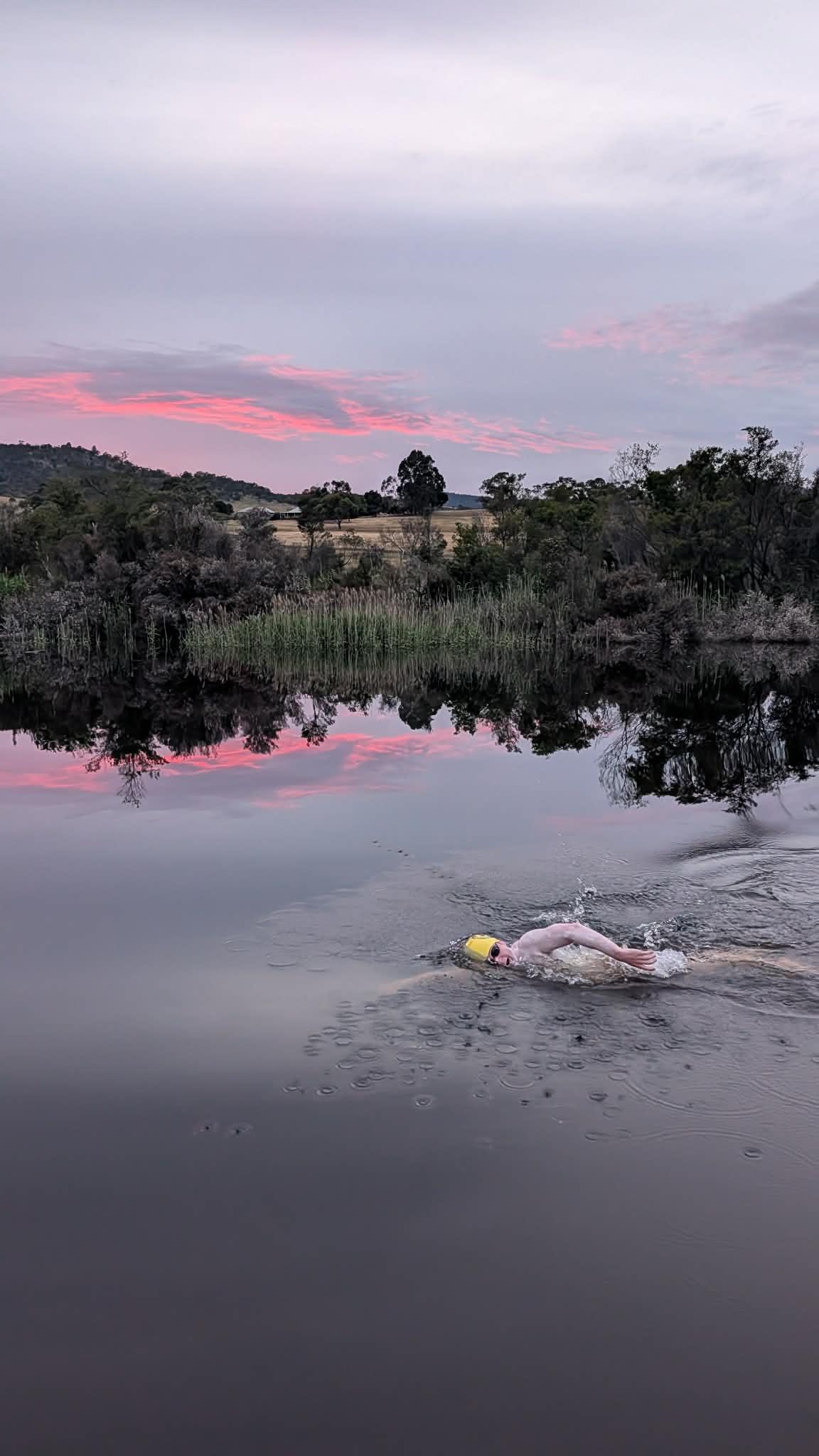 An open water swimmer