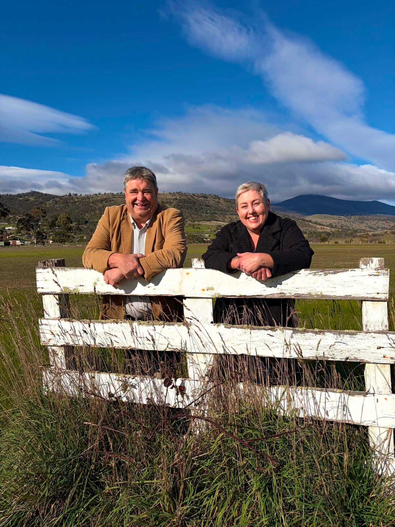 Minister Kerry Vincent and Michelle Dracoulis